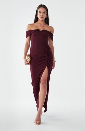 BWLDR Serena Maxi Dress in Burgundy at Nordstrom, Size 10