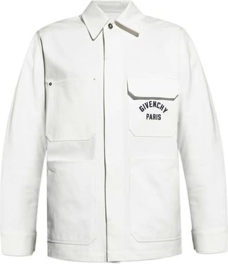 Givenchy Giacca-camicia con logo - Bianco
