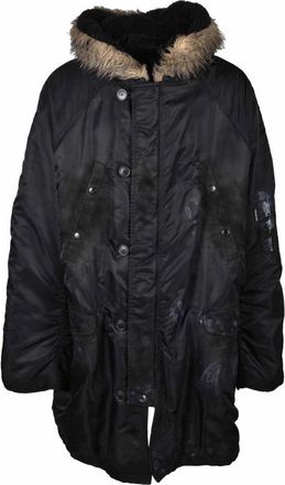 Balenciaga Gewatteerde jas met knopen en rits - Heren - Winterjassen - Zwart - M - Jassen