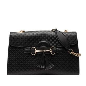 Gucci Pre-owned Shoulder Bags, female, Black, Size: ONE SIZE Pre-owned The Emily