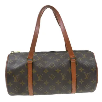 Louis Vuitton Papillon Monogram Canvas Brown Canvas Handbag (Pre-Owned)