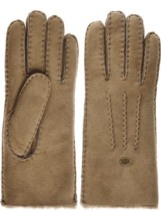 Emu Beech topstitched leather gloves