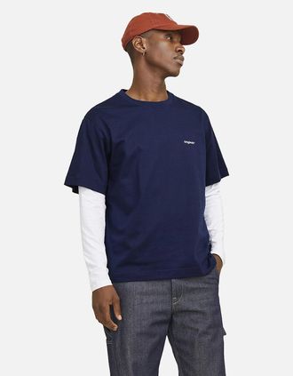 Jack & Jones Mens Jack & Jones Mens Paros Easter Sketch Short Sleeve T-Shirt - Navy - Size: 42