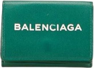 Balenciaga Pre-owned Wallets, female, Green, Size: ONE SIZE Pre-owned Leather wallets