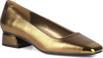 Ninety Union Eagle Tipped Square Toe Pump in Bronze at Nordstrom Rack, Size 11
