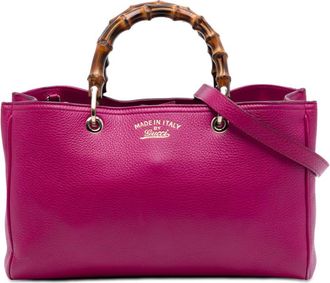 Gucci Pre-owned Gucci Medium Calfskin Bamboo Shopper Satchel Ladies 0RI3K9L054IL903S