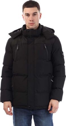 Crosshatch Mens Menray Jacket in Black - Size X-Large