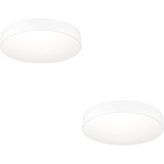 Loops 2 PACK Sleek White Round Ceiling Light - Stylish Indoor Lighting
