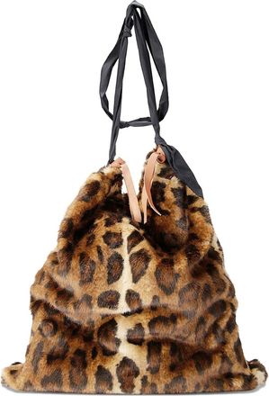 JEJIA Borsa a spalla Carla leopardata - Marrone