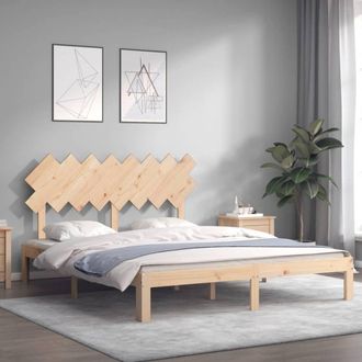 Berkfield Home Beautiful Bed Frame without Mattress 160x200 cm Solid Wood Pine in Light Tan
