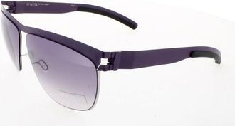 Mykita NO1 SUN-XENIA-SILVER VIOLET Violet Gradient Rectangular Unisex Sunglasses NO1 SUN-XENIA 107 62
