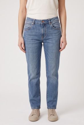 Brunello Cucinelli Womens 5 Pocket Classic Denim Jean Pants, Size 44