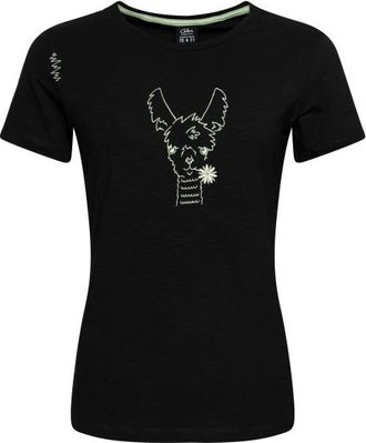 Chillaz Valencia Happy Alpaca T-Shirt f&uuml;r Damen | schwarz
