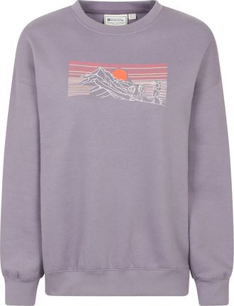 Mountain Warehouse Dames/Dames Tekst Relaxed Fit Trui (Paars)
