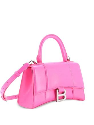 Balenciaga Hourglass Top Handle Bag Leather XS crossbody bag - Rosa