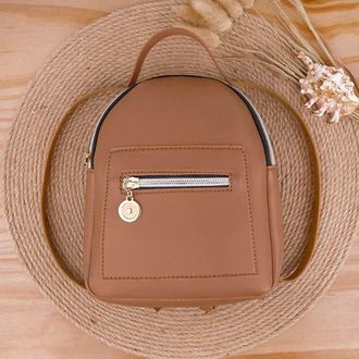 Generic Ladies Backpacks for Women - Stylish Womens Messenger Purse Compact Phone Shoulder Backpack For Daily And Fashionable Outfits (Brown, One Size)