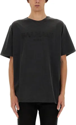 Balmain T-Shirt With Logo-Uomo