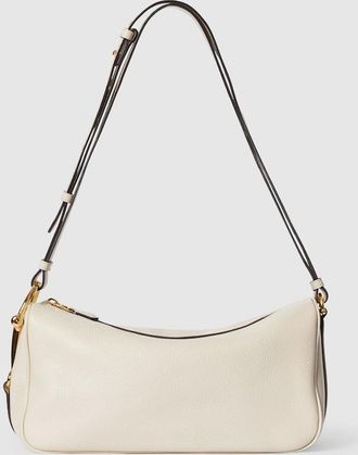 Gucci Half Horsebit Medium Shoulder Bag, White, Leather