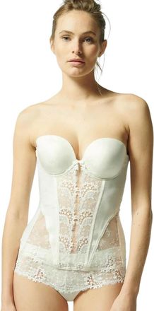 Simone P&eacute;r&egrave;le Womens 12B410 Wish Basque - Ivory Nylon - Size 38D