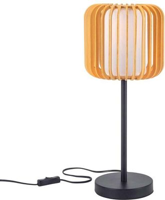 Forlight Forlight - Viva Sobremesa En Negro Y Madera Clara Para Bombilla E27