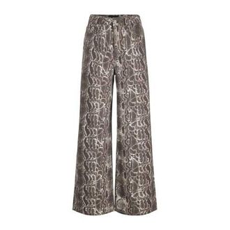 Jack & Jones high waist wide leg jeans bruin