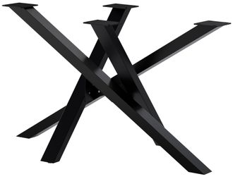 Clp Patas De Mesa Finney Negro 120x70x72 Cm