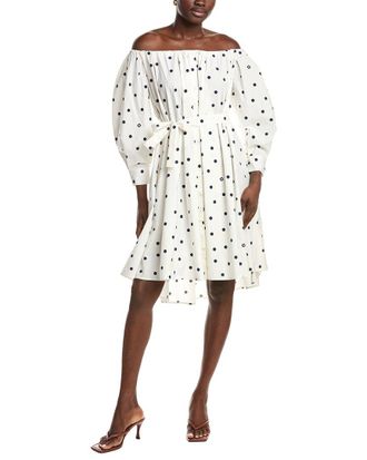 Maje Off-The-Shoulder Shirtdress
