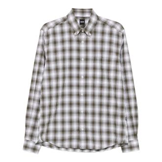HUGO BOSS Heren, Overhemden, Veelkleurig, Maat: XL Katoen
