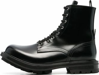 Alexander McQueen Worker Boot Black 651621WHZ801000