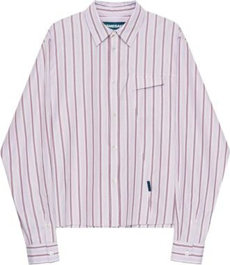 Namesake striped pocket shirt - unisex - Cotton - M - Pink