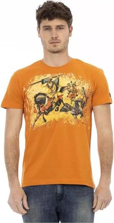Trussardi Graphic Tee Kortmouw - Heren - T-shirts - Oranje - M - Katoen - Tops