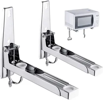 OEM Rejillas De Acero Inoxidable Para Microondas, 2 Piezas Con Ganchos, Estante De Pared Pr&aacute;ctico Y Moderno