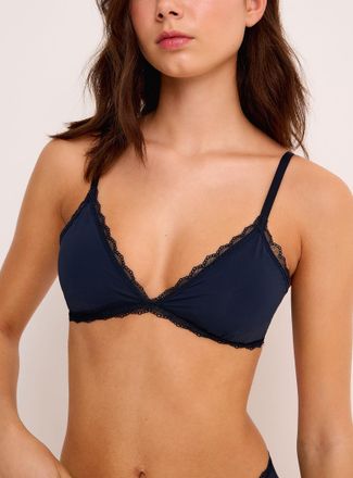 Miiyu Womens Scalloped-edge padded triangle bralette