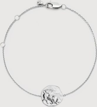 Monica Vinader Sterling Silver Taurus Zodiac Chain Bracelet