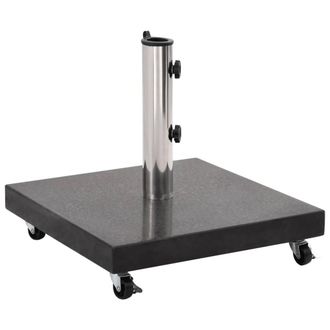Berkfield Home Parasol Base Granite 30 kg Square Black