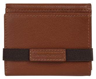 Bruno Banani Geldb&ouml;rse BRUNO BANANI, Herren, braun, Leder, leicht gl&auml;nzend, unifarben, Kleinlederwaren Geldb&ouml;rse, echt Leder