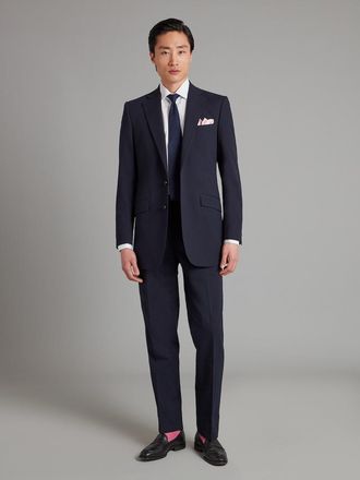 Oliver Brown Eaton Suit Seersucker - Navy