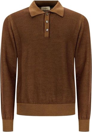 PIACENZA 1733 Piacenza 1733 - Polo - Heren - Tops - Bruin - Maat: M Katoen