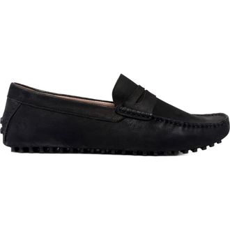 Carlos By Carlos Santana Ritchie Penny Loafer in Black Nubuck at Nordstrom, Size 7.5