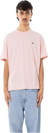 Lacoste Klassiek Katoenen T-shirt - Heren - T-shirts - Roze - 2XL - Katoen - Tops