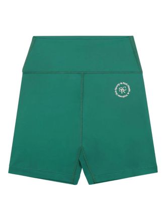 Sporty & Rich logo-embellished cycling shorts - Green