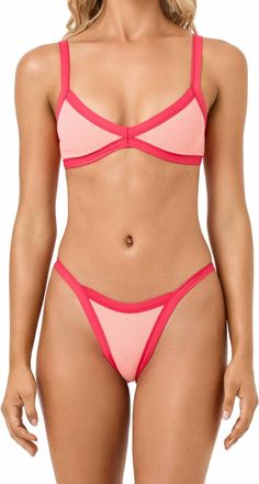 L*Space Taylor Bikini Top In Fresh Squeezed Pout