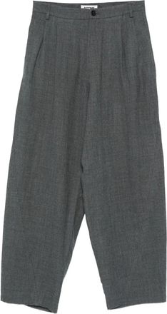 Darkpark Pantaloni a palazzo in lana - Grigio