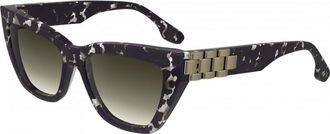 Victoria Beckham Womens VB668S-5516010 VB668S 55 5516010 Sunglasses - Black - One Size