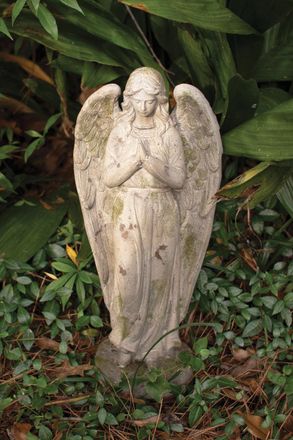 Kalalou Faux Concrete Angel Yard Art