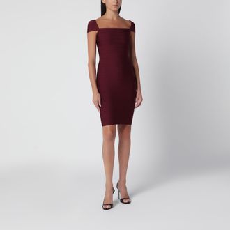 Rotate Abito midi aderente color Zinfandel in maglia