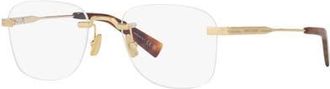 Saint Laurent 53mm Round optical glasses in Gold at Nordstrom