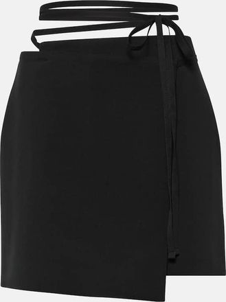 Sportmax Genny wool-blend wrap skirt