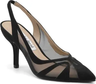 Charles by Charles David Global Slingback Pointed Toe Pump in Black at Nordstrom, Size 8.5