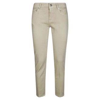 Dondup Cropped Jeans, female, Beige, Size: W28 Rose Slim-Fit Cropped Jeans